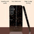 Custom Wood Initials Dark Tortoiseshell Galaxy Case
